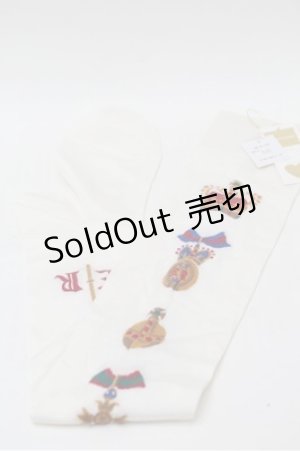 画像: Jane Marple / クラウンソックス  白 S-25-10-31-003-JM-ZA-AS-ZS