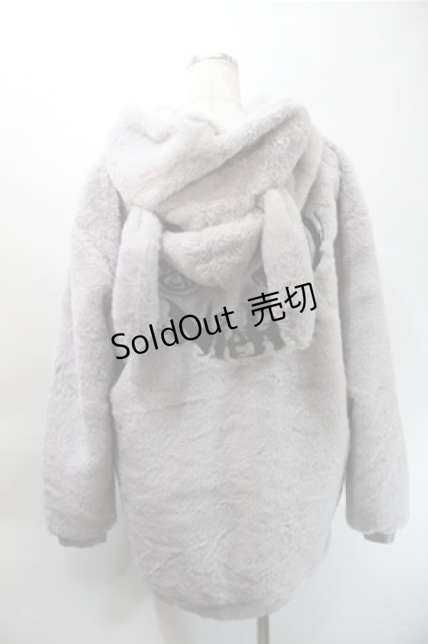 画像2: NieR Clothing / ファーブルゾン  グレー S-25-10-31-033-PU-TO-HR-ZS (2)