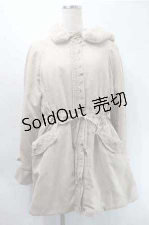 画像: axes femme / フード付ミドル丈モッズコート  ブラウン S-25-10-31-034-AX-CO-HR-ZS