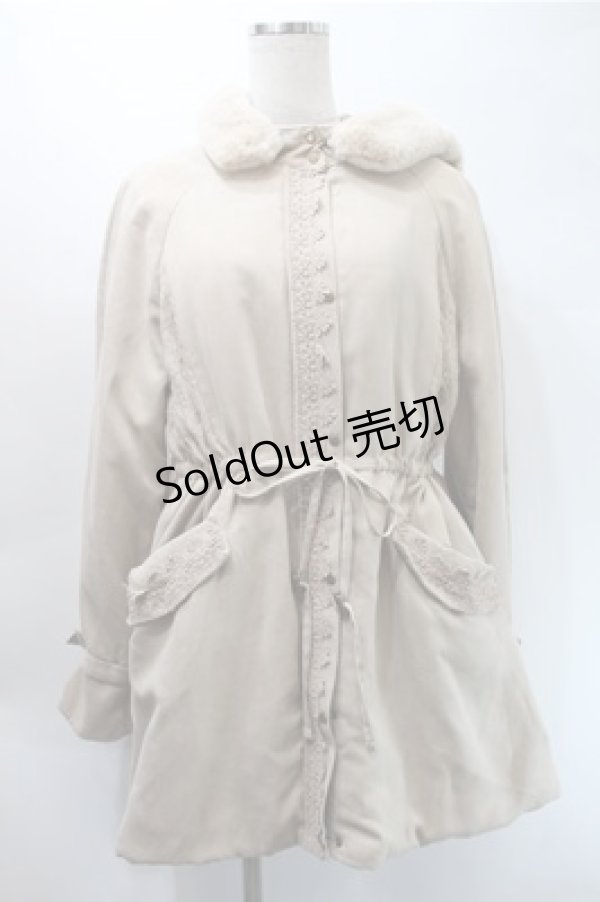 画像1: axes femme / フード付ミドル丈モッズコート  ブラウン S-25-10-31-034-AX-CO-HR-ZS (1)