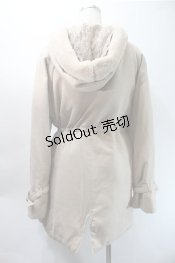 画像2: axes femme / フード付ミドル丈モッズコート  ブラウン S-25-10-31-034-AX-CO-HR-ZS (2)