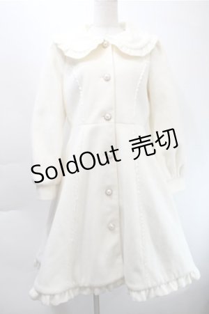 画像: axes femme kawaii / ケープ付きロングコート  アイボリー S-25-10-31-035-AX-CO-HR-ZS