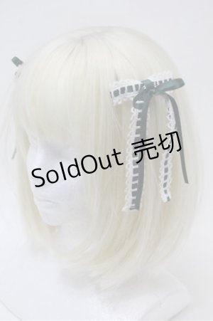 画像: BABY,THE STARS SHINE BRIGHT / Fallin' Ribbonリボンクリップ  グリーン S-25-10-31-004-BA-AC-AS-ZS