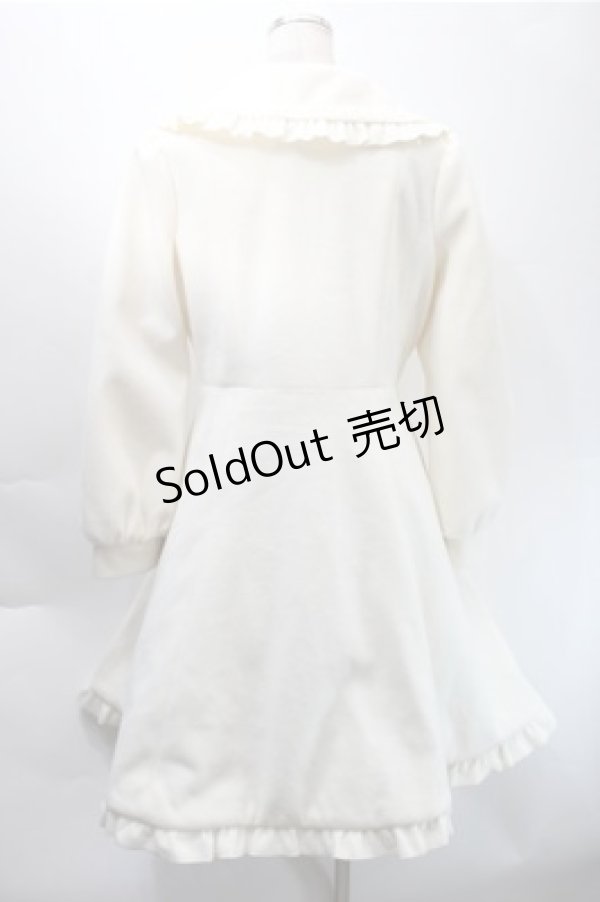 画像2: axes femme kawaii / ケープ付きロングコート  アイボリー S-25-10-31-035-AX-CO-HR-ZS (2)