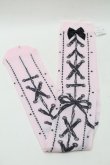 画像1: MILK / コルセットオーバーニーソックス  ピンク S-25-11-02-001-ML-ZA-HR-ZS (1)