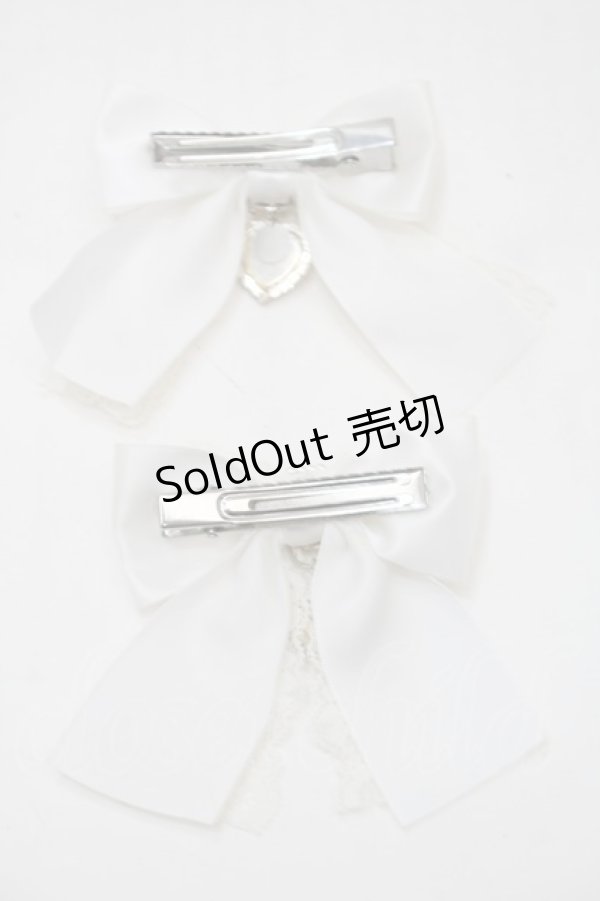 画像2: LOLITA / リボンクリップ  白 S-25-11-02-005-LO-AC-AS-ZS (2)