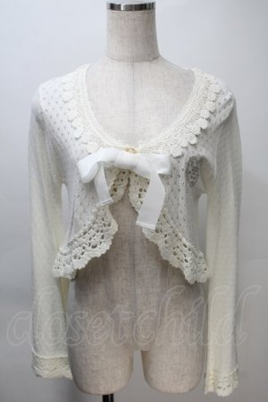 画像: BABY,THE STARS SHINE BRIGHT / ローズレース姫袖ボレロ  白 S-25-11-02-039-BA-TO-AS-ZS