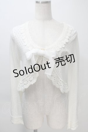 画像: BABY,THE STARS SHINE BRIGHT / ローズレース姫袖ボレロ  白 S-25-11-02-039-BA-TO-AS-ZS