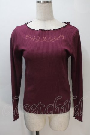 画像: axes femme / メローインナープルオーバー  パープル S-25-11-02-041-AX-TO-HR-ZS