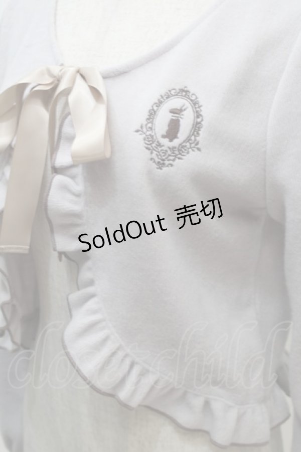 画像3: axes femme POETIQUE / ラビットカメオ刺繍起毛ボレロ  ラベンダー S-25-11-02-044-AX-TO-HR-ZS (3)