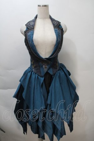 画像: Ozz oneste / Midnight Masquerade ベストスカート  ブルー S-25-11-02-053-OO-OP-HR-ZS