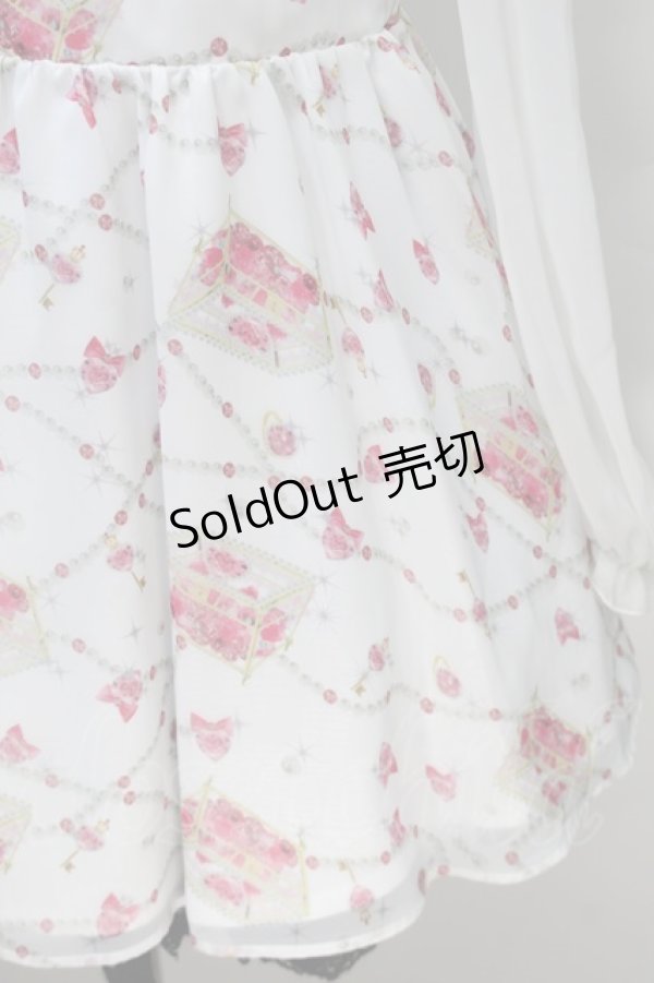 画像4: MA*RS / 肩開きジュエル柄切替ワンピース  白ｘピンク S-25-11-02-057-EL-OP-HR-ZS (4)