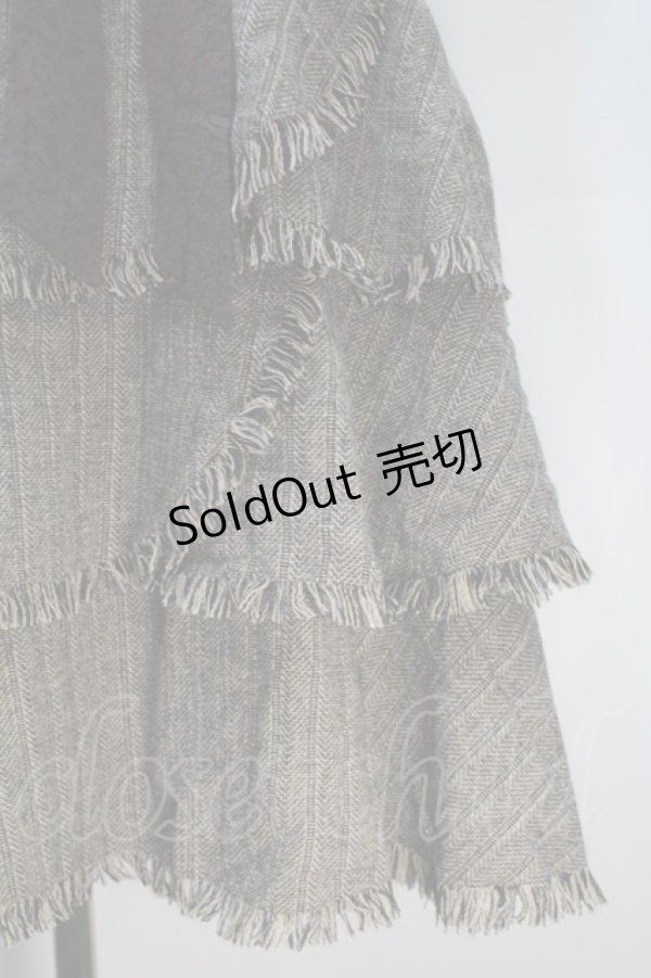 画像3: axes femme / ティアードスカート  ブラウン S-25-11-02-062-AX-TO-HR-ZS (3)