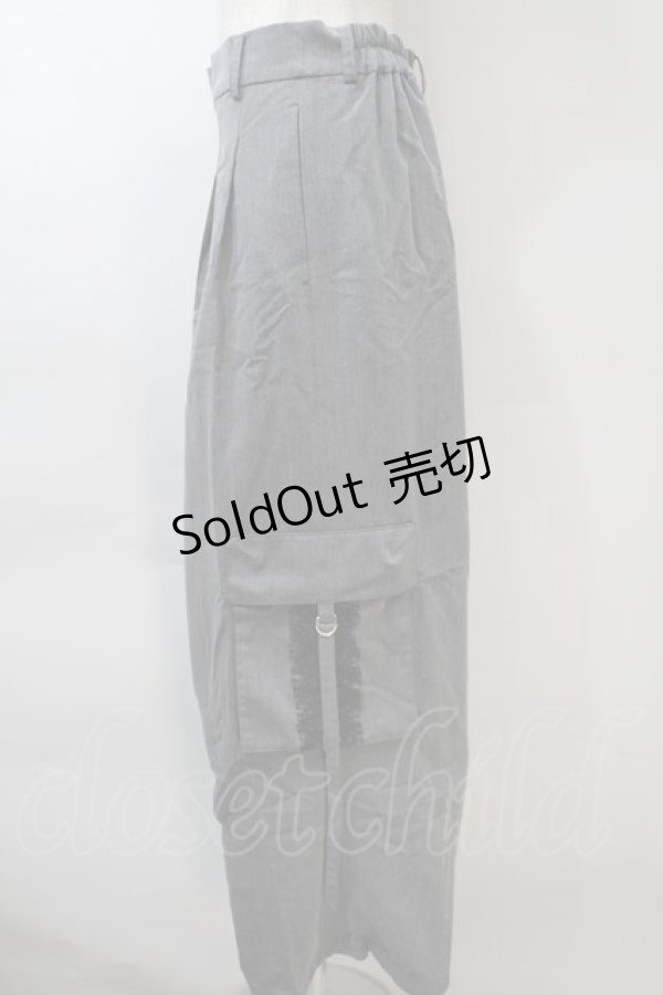 画像3: axes femme / ボリュームカーゴパンツ  グレー S-25-11-02-063-AX-PA-HR-ZS (3)