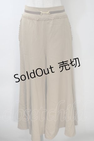 画像: axes femme / ワイドパンツ  ベージュ S-25-11-02-065-AX-PA-AS-ZS