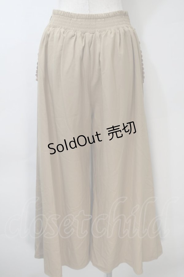 画像2: axes femme / ワイドパンツ  ベージュ S-25-11-02-065-AX-PA-AS-ZS (2)