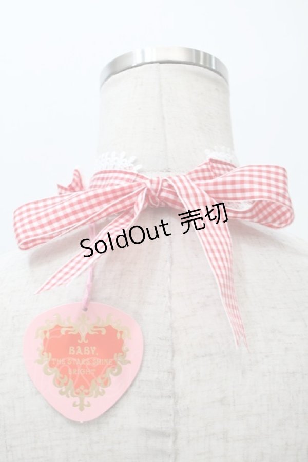 画像2: BABY,THE STARS SHINE BRIGHT / Flancesca Ribbonチョーカー  赤ｘ白 S-25-11-02-016-BA-AC-AS-ZS (2)