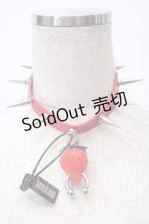 画像: DEVILISH / ストロベリーチョーカー  赤 S-25-11-02-017-GO-TO-HR-ZS