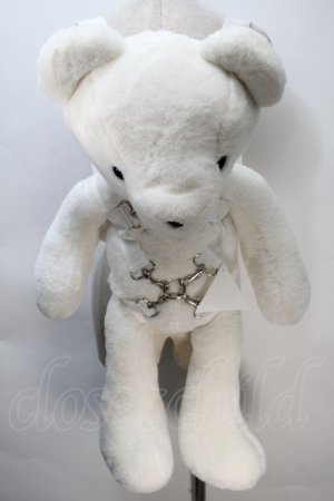画像: IKUMI / BIG BEAR バッグ  白 S-25-11-02-021-PU-BG-HR-ZS
