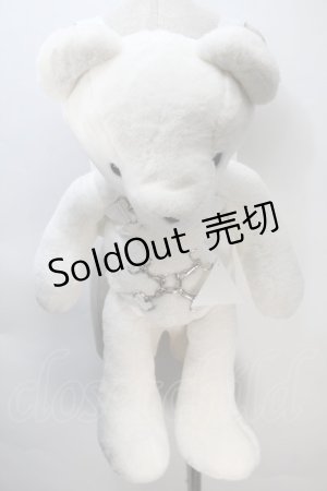 画像: IKUMI / BIG BEAR バッグ  白 S-25-11-02-021-PU-BG-HR-ZS