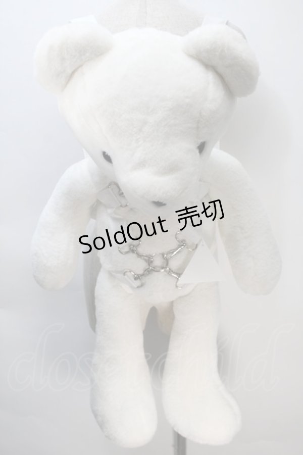 画像1: IKUMI / BIG BEAR バッグ  白 S-25-11-02-021-PU-BG-HR-ZS (1)