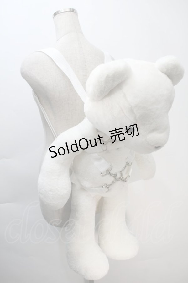 画像2: IKUMI / BIG BEAR バッグ  白 S-25-11-02-021-PU-BG-HR-ZS (2)