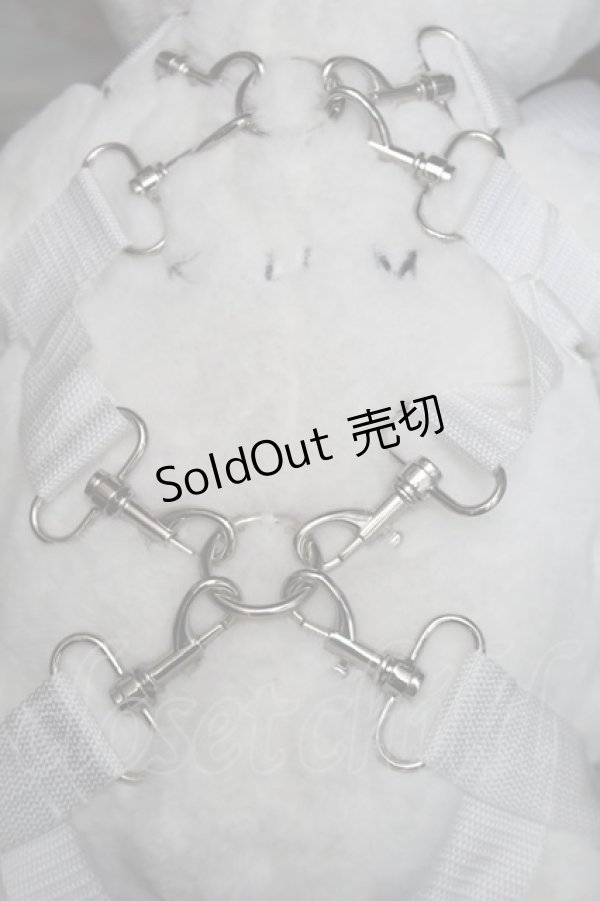 画像3: IKUMI / BIG BEAR バッグ  白 S-25-11-02-021-PU-BG-HR-ZS (3)