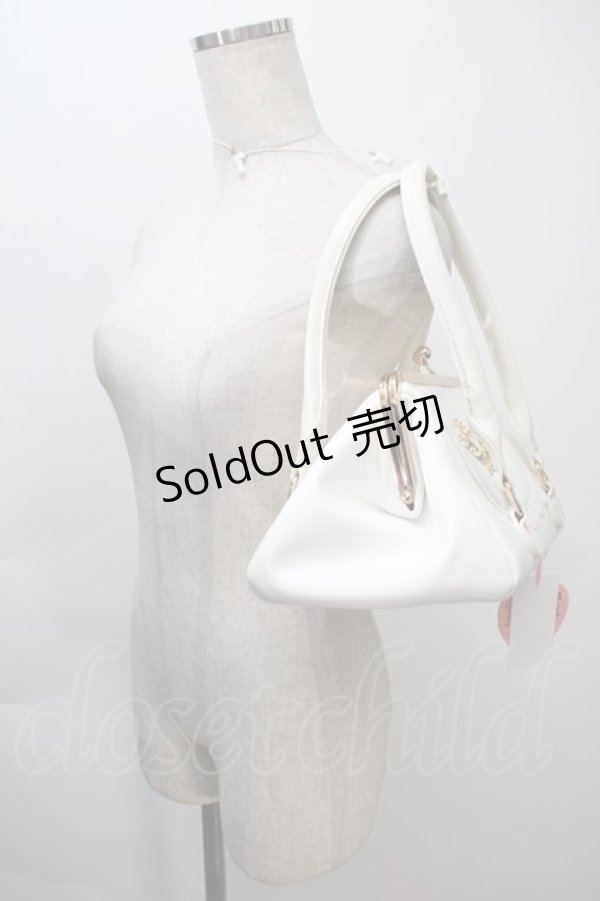 画像3: BABY,THE STARS SHINE BRIGHT / 王冠がま口バッグ  白 S-25-11-02-022-BA-BG-AS-ZS (3)