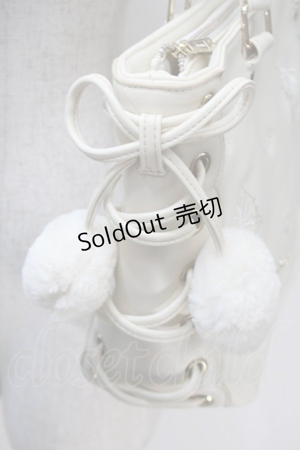 画像4: LIZ LISA / サイドレースアップマーガレット刺 バッグ  オフ S-25-11-02-024-LO-BG-HR-ZS (4)