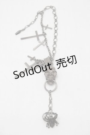 画像: PUNK / 蜘蛛リングｘクロスブレスレット   S-25-11-02-004-PU-AC-HR-ZS