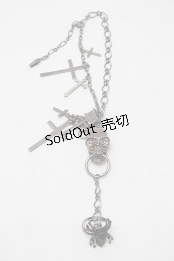 画像1: PUNK / 蜘蛛リングｘクロスブレスレット   S-25-11-02-004-PU-AC-HR-ZS (1)