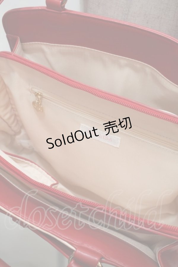 画像6: LIZ LISA / ギンガムチェックレースリボントートバッグ  赤 S-25-11-02-028-LO-BG-HR-ZS (6)