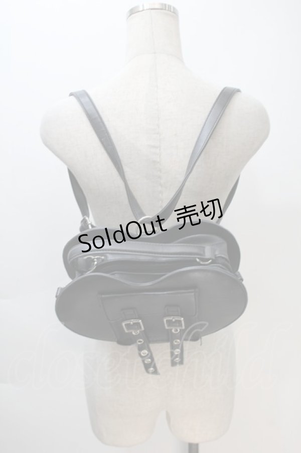 画像4: Jamie エーエヌケー / ハート合皮バッグ  黒 S-25-11-02-029-LO-BG-AS-ZS (4)