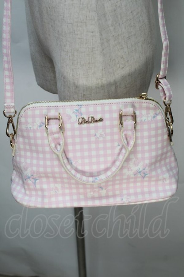 画像1: LIZ LISA / ギンガム2wayバッグ  ピンク S-25-11-02-031-LO-BG-HR-ZS (1)