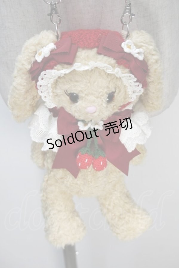 画像1: BABY,THE STARS SHINE BRIGHT / ひみつの森のChaperon rouge しあわせいちごのうさくみゃちゃんポシェット  ブラウン S-25-11-02-032-BA-BG-AS-ZS (1)