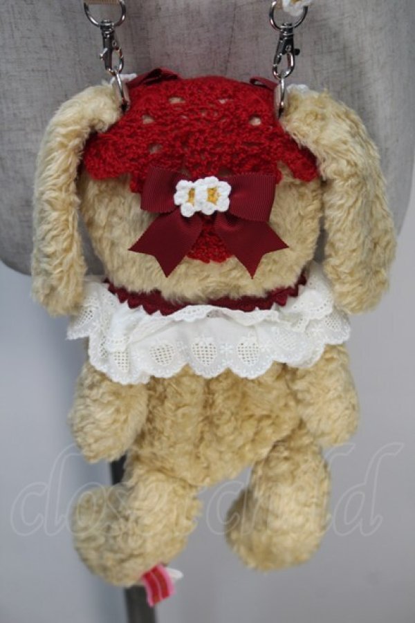 画像2: BABY,THE STARS SHINE BRIGHT / ひみつの森のChaperon rouge しあわせいちごのうさくみゃちゃんポシェット  ブラウン S-25-11-02-032-BA-BG-AS-ZS (2)