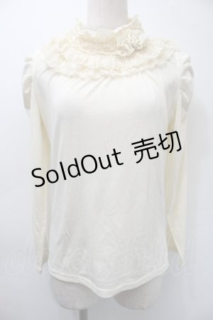 画像: axes femme / レースフリルトップス  キナリ S-25-11-03-006-AX-TO-HR-ZS