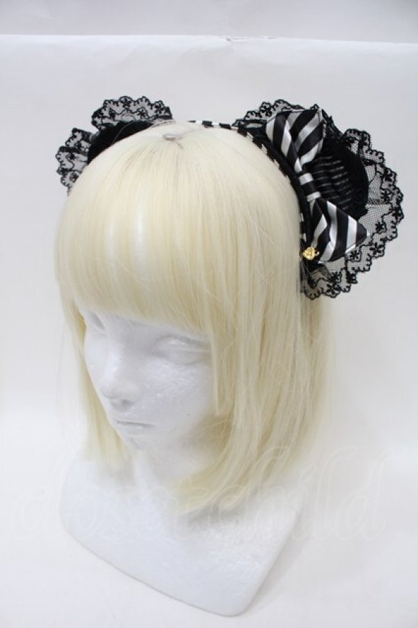 画像1: BABY,THE STARS SHINE BRIGHT / 薔薇咲く夜のHocus-Pocus黒ねこKC  黒ｘ白 S-25-11-03-057-BA-ZA-HR-ZS (1)