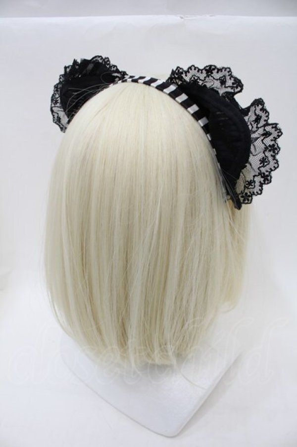 画像2: BABY,THE STARS SHINE BRIGHT / 薔薇咲く夜のHocus-Pocus黒ねこKC  黒ｘ白 S-25-11-03-057-BA-ZA-HR-ZS (2)