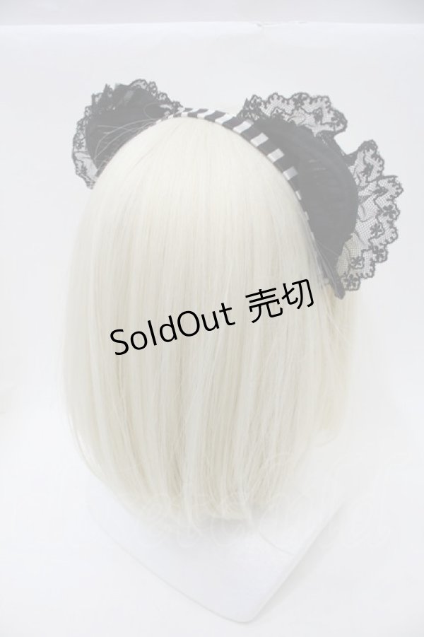 画像2: BABY,THE STARS SHINE BRIGHT / 薔薇咲く夜のHocus-Pocus黒ねこKC  黒ｘ白 S-25-11-03-057-BA-ZA-HR-ZS (2)