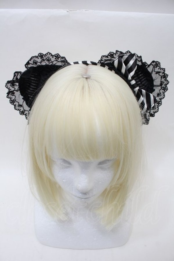 画像3: BABY,THE STARS SHINE BRIGHT / 薔薇咲く夜のHocus-Pocus黒ねこKC  黒ｘ白 S-25-11-03-057-BA-ZA-HR-ZS (3)