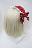 画像2: Angelic Pretty / タータンチェックリボンヘッドドレス  赤 S-25-11-03-058-AP-AC-AS-ZS (2)