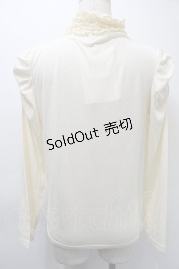 画像2: axes femme / レースフリルトップス  キナリ S-25-11-03-006-AX-TO-HR-ZS (2)