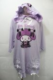 画像1: TRAVAS TOKYO / マイメロディコラボ半袖パーカー  ラベンダー S-25-11-03-008-PU-TO-HR-ZS (1)