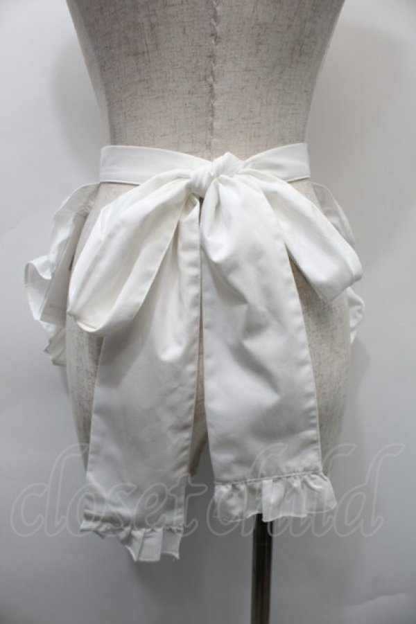 画像2: axes femme kawaii / mikkoコラボ刺繍エプロン  白 S-25-11-03-002-AX-SK-AS-ZS (2)