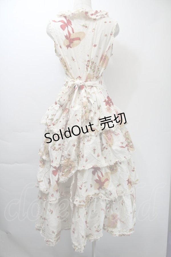 画像2: PINK HOUSE / ストロベリーハットワンピース  オフ S-25-11-03-023-LO-OP-AS-ZS (2)