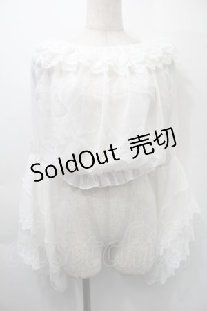 画像: LOLITA / レーストップス  白 S-25-11-03-003-LO-BL-HR-ZS