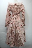 画像2: PINK HOUSE / オーナメントローズプリントミディワンピース  ピンク S-25-11-03-025-LO-OP-SZ-ZS (2)