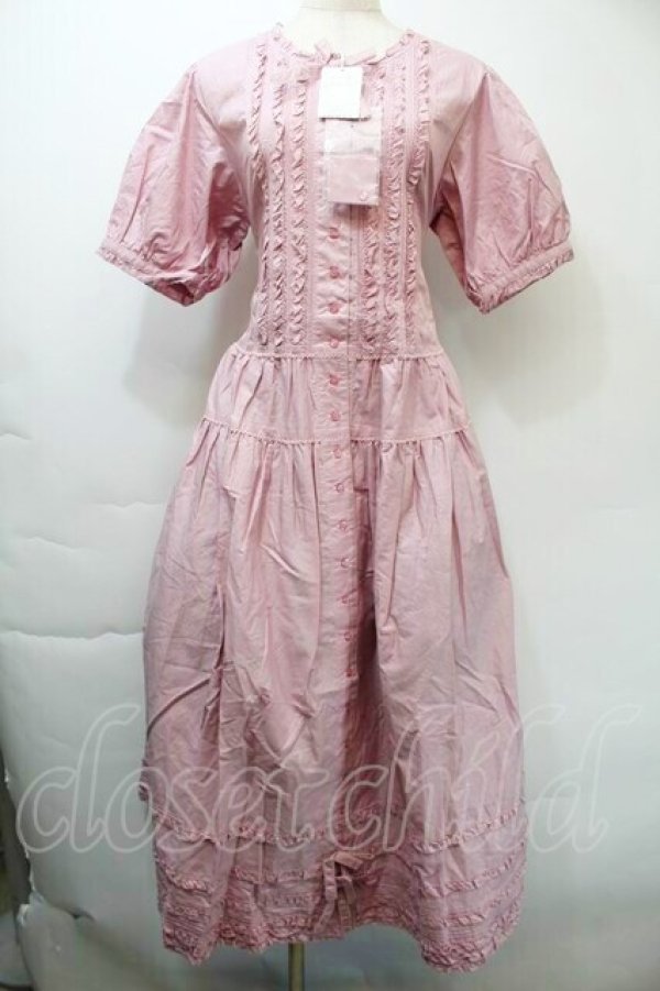 PINK HOUSE / ローンフリルワンピース ラベンダー S-25-11-03-027-LO