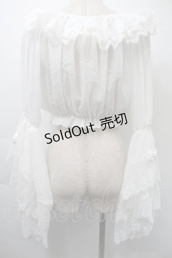 画像2: LOLITA / レーストップス  白 S-25-11-03-003-LO-BL-HR-ZS (2)